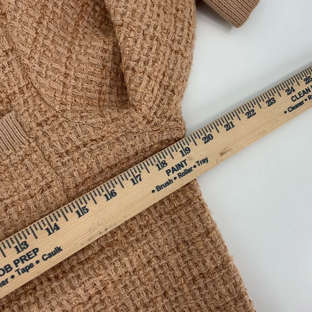 Grace Karin Textured Knit Cardigan Sweater Tan‎ Neutral Size M - Picture 6 of 7